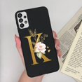 thumbnail image 1 of Funda para Samsung Galaxy A52 5G A52S, carcasa trasera de silicona suave A prueba de golpes con letras y flores, A 52 A 52 S Fivean unisex, 1 of 2