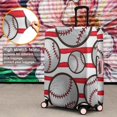 thumbnail image 4 of Red and White Striped Baseballs Pattern Luggage Cover Fashion Suitcase Cover Baggage Covers Fit 25-28 Inch Luggage (Go Travel), 4 of 5