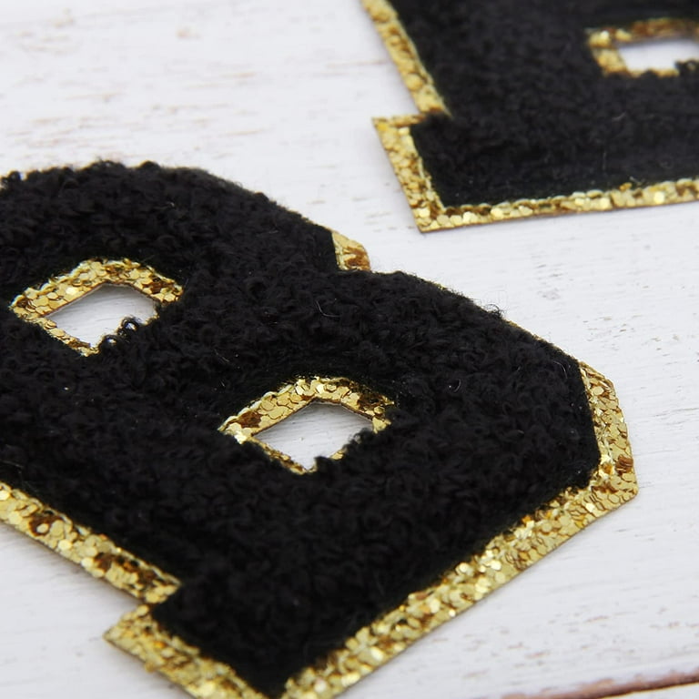 Rhinestone Sparkle 5.5cm Iron-on Patch Letters Alphabet Embroidery Clothes  