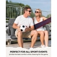 thumbnail image 2 of asdfgh Stadium Seats with Back Support: 2.5'' Thick Comfy Cushion 6 Adjustable Angle Bleacher Seat with Armrest - 2 Large Pockets, 2 Cup Holders, 2 of 6