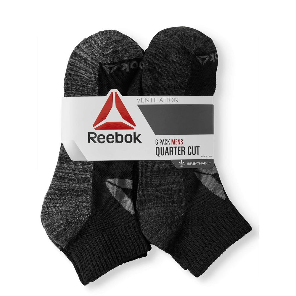 Reebok Reebok Men's Quarter Socks, 6 Pairs