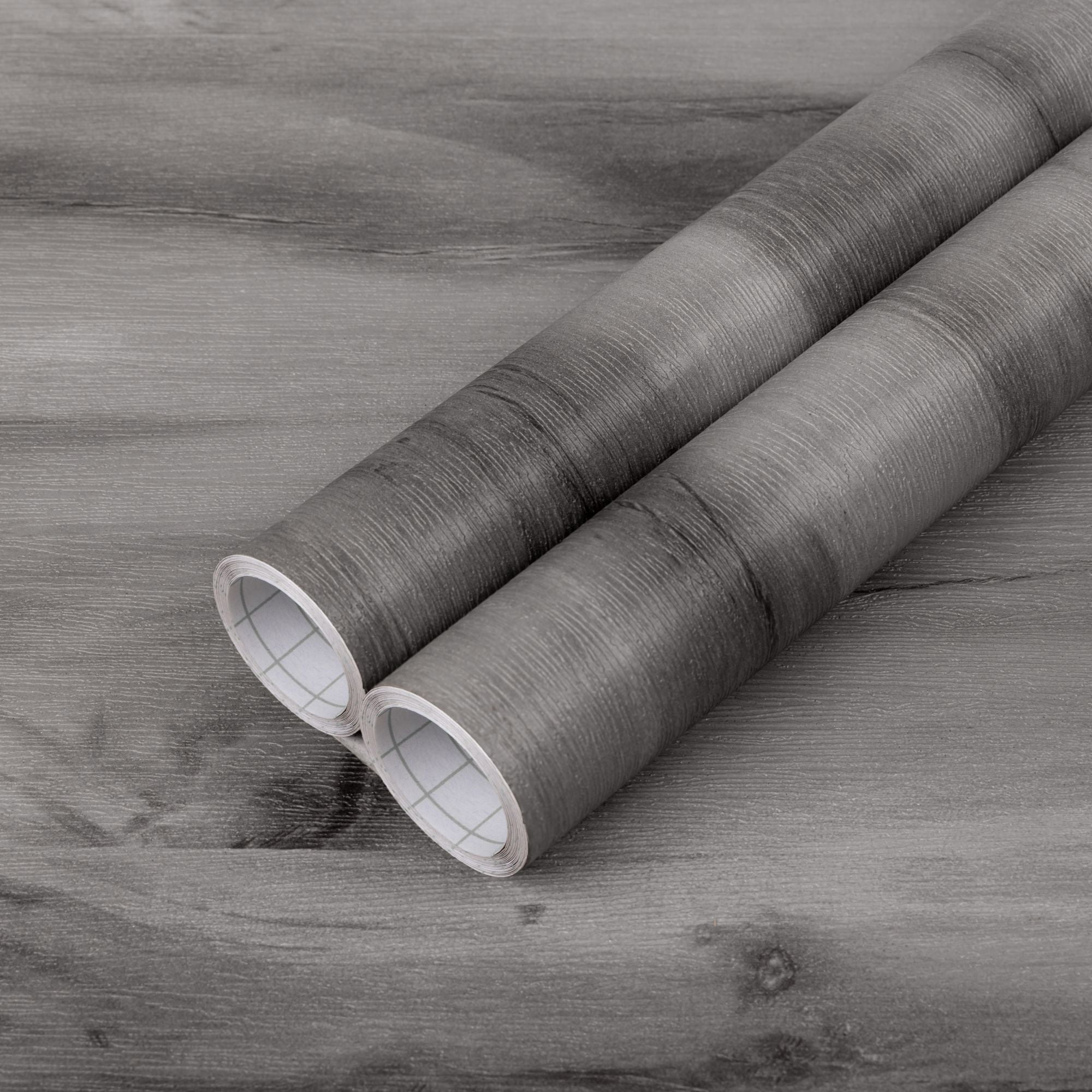(3 pack) Abyssaly Gray Wood Peel and Stick Wallpaper 15.7 "x 118.1" Self-adhesive Thick Matte Gray Texture Contact Paper Vinyl Wallpaper for Bedroom Living Room Countertop