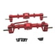 thumbnail image 3 of Carcasa del eje trasero delantero RC, accesorio RC, reemplazo, resistente, pieza de coche RC para modificación de coche para MN82 LC79 escala 1/12 RC Rojo, 3 of 8