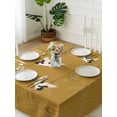 thumbnail image 3 of Japanese Style Suqare Tablecloth - 54 x 54 Inch, Vintage Art Cranes Ocean Wave Yellow Waterproof & StainResistant Tablecloth, Washable Oil-proof Table Cover for Dining/Party/Wedding/Camping/Buffet, 3 of 9