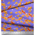 thumbnail image 2 of Soimoi Polyester Crepe Fabric Heart,Hen & Chick Cartoon Decor Fabric Printed Yard 52 Inch Wide, 2 of 3
