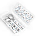 thumbnail image 4 of Zufioo Retro Butterfly Print Children's Knife, Fork and Spoon Three-Piece Set, Toddler Safety Cutlery with Outer Box Suitable for Home and Kindergarten Use, 4 of 8