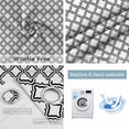 thumbnail image 4 of Black White Morocco Blackout Curtains for Bedroom/Living Room, Thermal Insulated Kitchen Curtains, Modern Abstract Classic Geometric Grommet Darkening Window Treatment Drapes 52"x63"x2, 4 of 8
