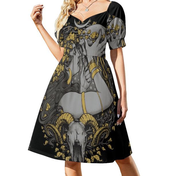 Vestido de manga corta E WITCH, vestido estilo coreano, vestidos