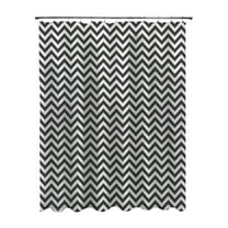 Kenney Medium Weight Decorative PEVA Shower Curtain Liner, 70" W x 72" H, Step Up Chevron