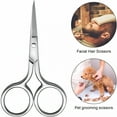 thumbnail image 5 of EXLEAF 2026 New 3 Pack Nose Hair Scissors Facial Hair Scissors Small Scissors Stainless Steel Straight Tip Scissor for Eyebrows,Nose,Moustache,Beard (Silver), 5 of 6