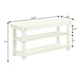 thumbnail image 4 of Convenience Concepts Oxford Utility Mudroom Bench with Shelves, Ivory, 4 of 5
