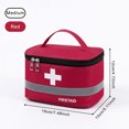 thumbnail image 4 of VONKY First Aid Kit Bag Portable Lightweight Waterproof Large Capacity Bags Space Saving Medical Box Kitchen Red Medium 1Set, 4 of 6