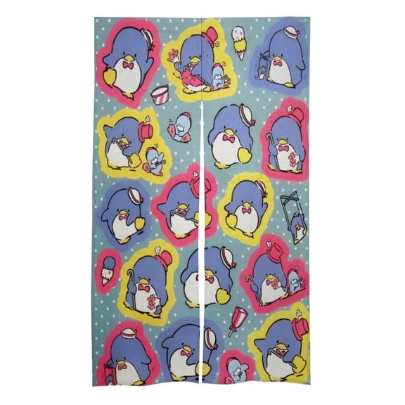 Tuxedo Sam Cartoon Christmas door curtains fitting room curns partition curtain door 86x143cm