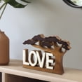 thumbnail image 4 of Decozen Wooden Love Letters Sculpture – Gift for Mom or Dad on Mother’s Day, Father’s Day, or Birthday – Acacia Wood Figurine Decor for Home, Office, Tabletop, or Mantle, 4 of 8