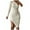 White, variant on Herrnalise Women's Slant Neck Strapless Sexy Solid Color Dresses S-L