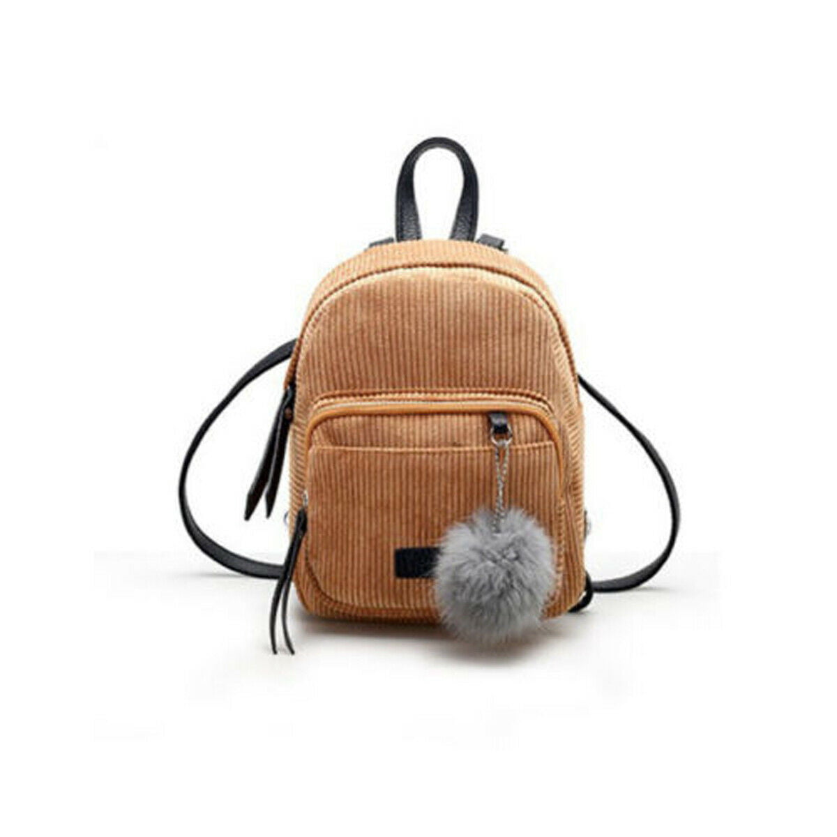 Womens Schood Mini Backpack School Shoulder Bag Rucksack Corduroy Travel Satchel 
