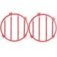 thumbnail image 1 of 1 par de faros delanteros antiniebla protectores de capó aptos para Jeep Wrangler JK & Ilimitado (rojo), 1 of 10
