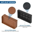 thumbnail image 3 of Unique Bargains Furniture Risers Bed Square Bed Risers Adjustable Couch Lifter Block Brown 4.5" x 2.4" x 3", 3 of 7