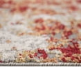 thumbnail image 4 of 8' x 10' Gray and Red Abstract Power Loom Area Rug, 4 of 5