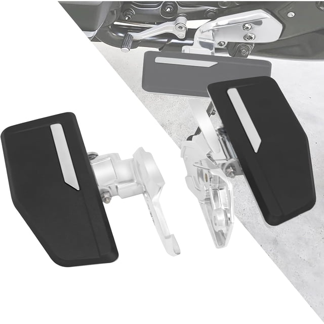 HDBUBALUS Motorcycle Foot Control Driver Floorboards Kit Fit For Honda Gold Wing - Chrome
