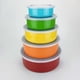 thumbnail image 2 of Juego de 5 recipientes de acero inoxidable para cocina y almacenamiento de alimentos, cuenco para mezclar, color Crisper, juego redondo de cinco piezas de acero inoxidable con tapa, cuenco hermético, 2 of 8