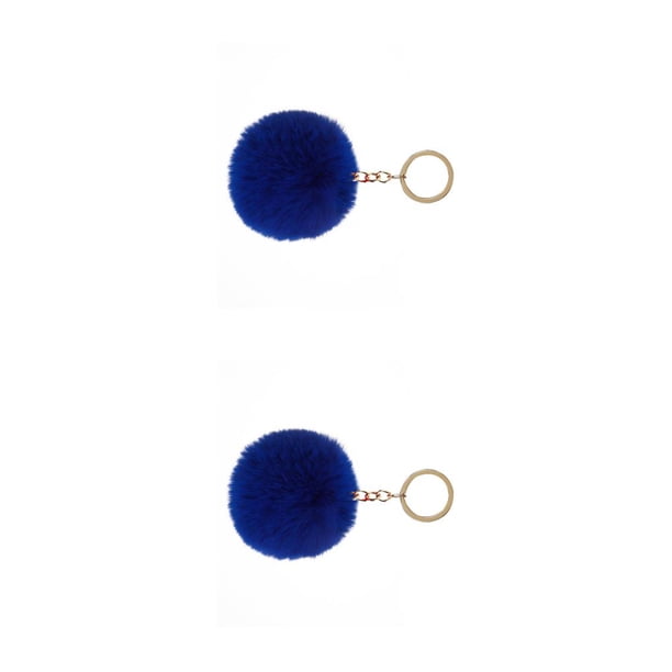 Matsuzay Fuzzy Ball Llavero Flexible Portátil Llaveros Conveniente Adorable Práctico Delicado Llaveros Mujeres Negro 4cm Type8 NO8 Matsuzay CBP368179
