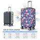 thumbnail image 4 of Balery mushroom Skull rainbow color Funda de equipaje, fundas para maletas, elástica, lavable, protector de maletas, compatible con maletas de 18 a 32 pulgadas-Medium, 4 of 7