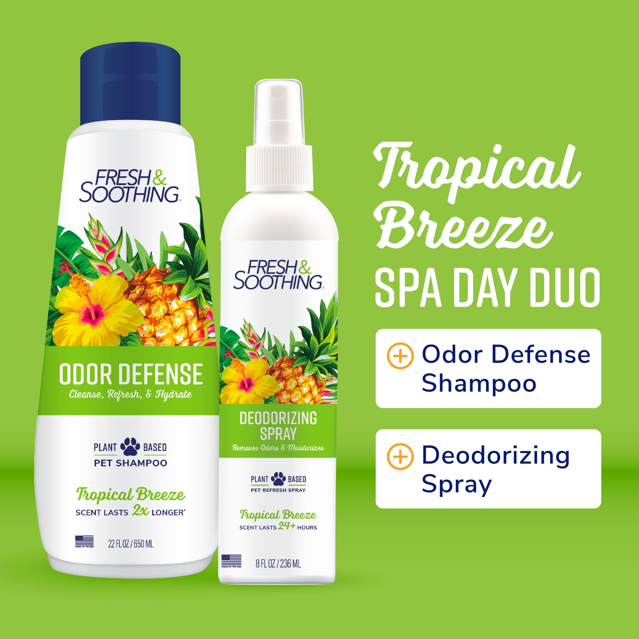 Naturel Promise Fresh & Soothing Dog Deodorizing Spray Tropical Breeze, 8 fl oz Bottle