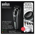 thumbnail image 6 of Braun Beard Trimmer for Men BT7240, Cordless & Rechargeable Hair Clipper, Detail Trimmer, Mini Foil Shaver with Gillette ProGlide Razor, Black/Silver Metal, 6 of 6