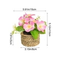 thumbnail image 3 of Deeceymbur Artificial Plants Flower Pot for Home Desktop Decor Living Room Dining Table Spring Summer Centerpiece Festive Easter Theme, 3 of 8