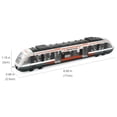 thumbnail image 3 of Alloy Train Toy Push And Go Mechanism Durable ABS Metal Model For Kids 17cm Realistic Detailing In White Red Blue, 3 of 7