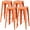 Orange, variant on Vineego Counter Height Stackable Bar Stool, Orange (Set of Orange)