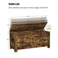 thumbnail image 4 of Hzuaneri 39.4" Storage Bench,Lift-Top Storage Trunk, Toy Box Chest, Rustic Brown SB04501X, 4 of 7