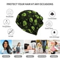 thumbnail image 5 of Disketp Skulls And Cobwebs Slouchy Beanie Hip-Hop Soft Lightweight Running Beanie Adult Hats Chemo Cap for Men Women, 5 of 8