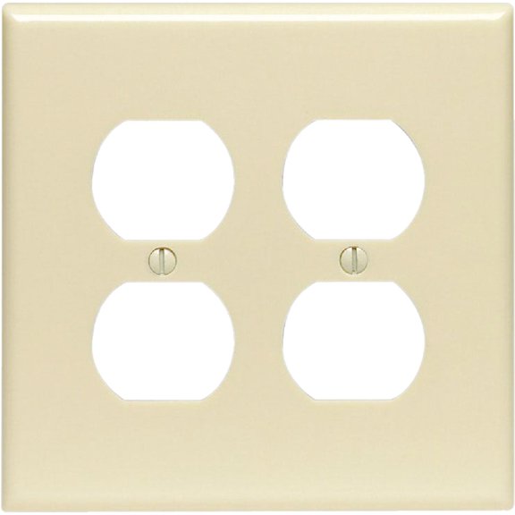 Leviton 80516 Brown Midway Two Gang Duplex Receptacle Wall Plate