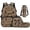 Tan Camo Brown Bow, variant on Bulopur Pink Glitter Cheer Bow Kids Backpack Set 4 Pcs Sparkly Girly Book Bag with Lunch Bag, Pencil Case and Water Bottle Cover for Cheerleading Girls Ages 6-12