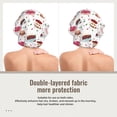 thumbnail image 2 of Logiee Birthday Cake Print Silk Bonnet Satin Bonnet for Sleeping Women and Men,Double Layer Hair Bonnet for Curly Braids Hair, 2 of 6