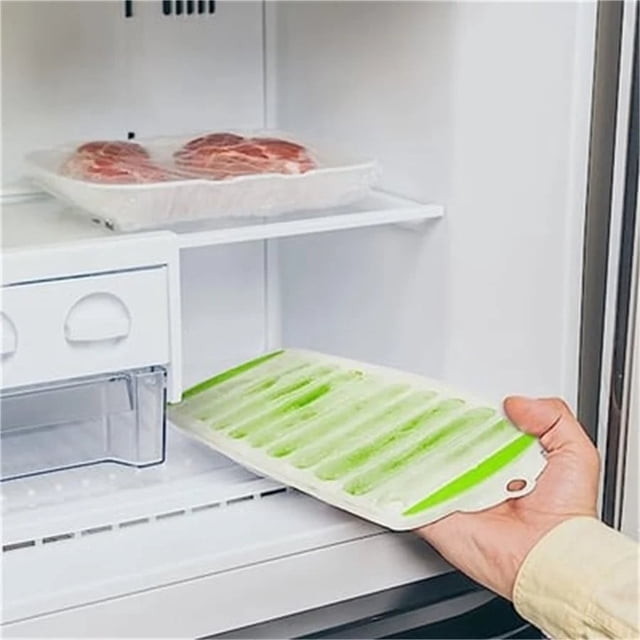 Bandejas estrechas para palitos de hielo para botellas de agua, moldes de silicona con fácil desmolde para whisky, cócteles y zumos. Palitos de hielo reutilizables, flexibles y apilables para