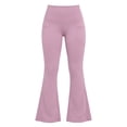thumbnail image 6 of Ashyfjp Sport Workout Flared Yoga Pants for Women Solid Wide Elastic Waist Soft Comfortable Full Length Bottoms Ideal for Daily Yoga Training Wear, Size (S-XXL), 6 of 9