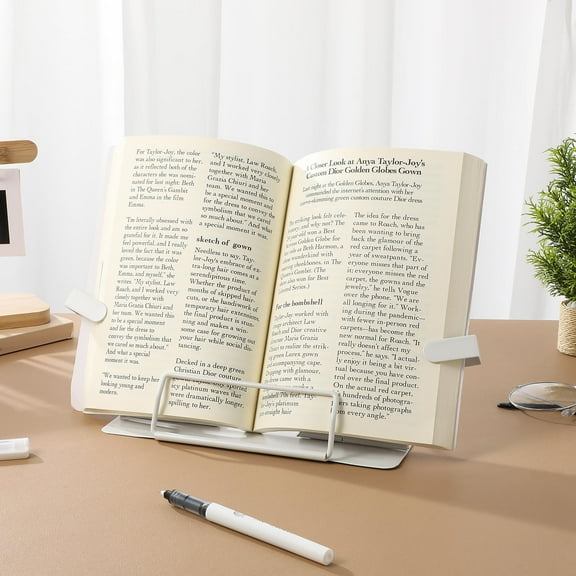 GOOHOCHY Book Stand For Reading Book Holder Adjustable Book Reading Stand Textbook Stand Cookbook Stand Laptop Stand Book Accessories
