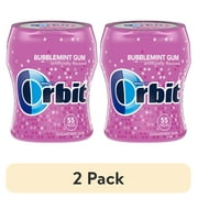 (2 pack) Orbit Gum Bubblemint Sugar Free Chewing Gum - 55 Piece Bottle
