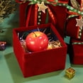 thumbnail image 5 of YINKUU New Year Christmas Gift Box Velvet Christmas Eve Apple Decoration World Cover Plush Gift Gift Box, 5 of 9