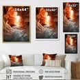 thumbnail image 4 of Designart "Sunlit Waves Beach Photo I" Nautical & Beach Floater Framed Canvas Wall Art, 4 of 7