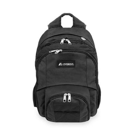 Everest Unisex Laptop Computer Backpack, Black