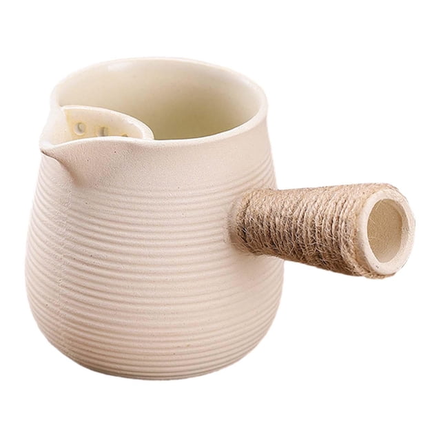 Tetera de cerámica perfecl 550ml Infusor de té duradero con mango lateral estilo A