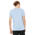 thumbnail image 3 of Bella Canvas Men's Jersey T-Shirt, CVC Short Sleeve Crewneck Heather Prism Blue Tee, 2XL, 3 of 5