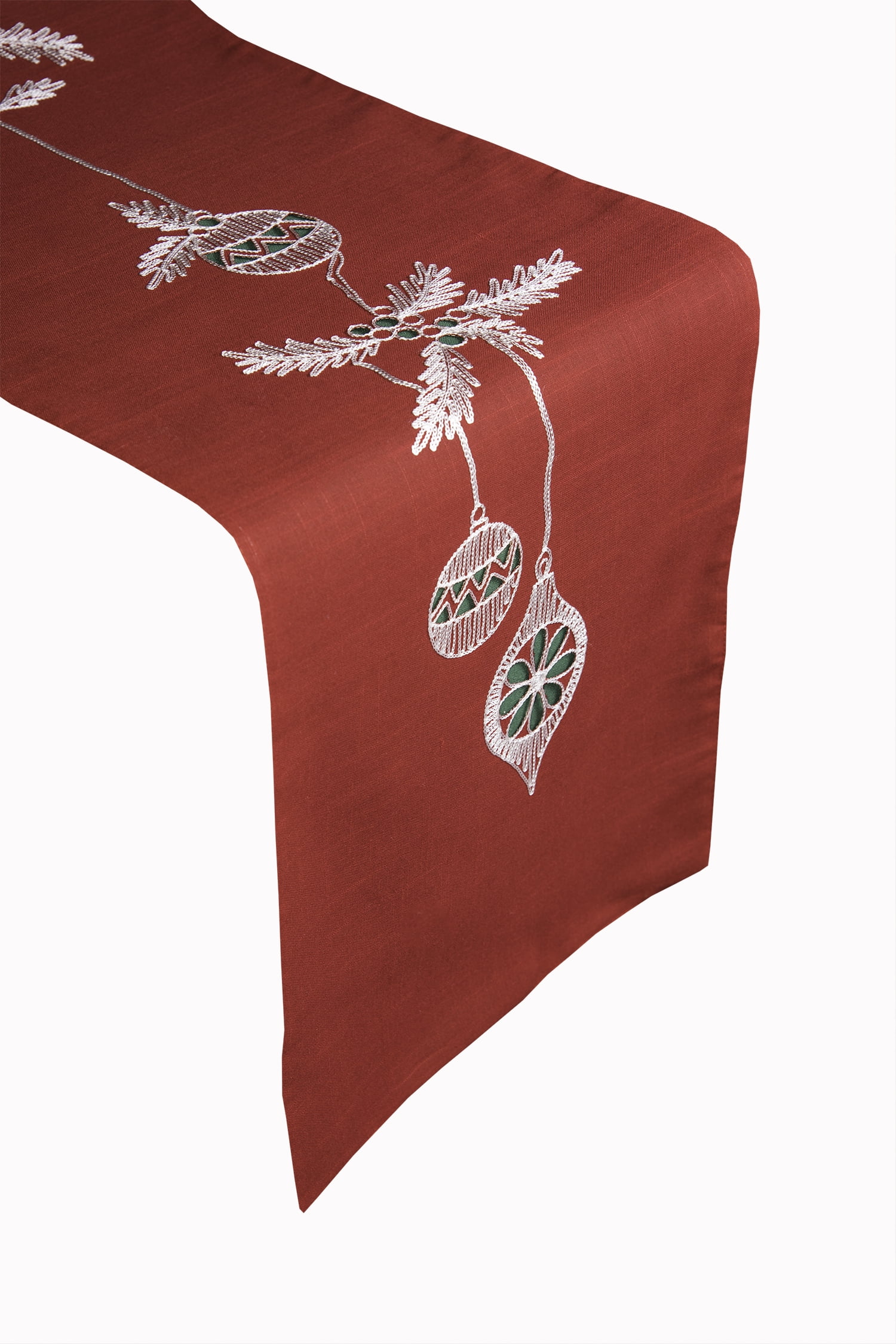Holiday Christmas Ornaments 100% Polyester Table Runner  Walmart.com