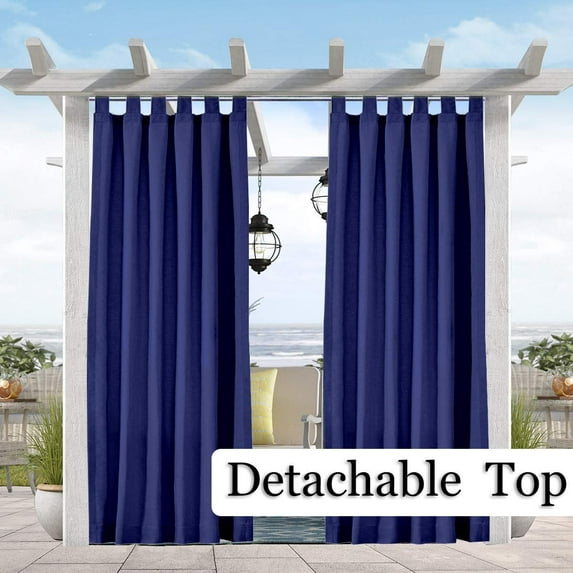 Pro Space Outdoor Curtains Tab Top (4"Long) Window Curtain 1 Panel