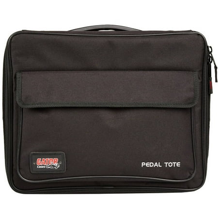Gator Pedal Tote with Built-In G-Bus-8-US 9V and 18V Multi-Output DC Power Source, Black, GPT-BL-PWR
