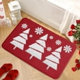 thumbnail image 7 of Tyidzon Christmas Bath Mat Bathroom Rug Non Slip Super Absorbent Quick Dry Thin Bath Mats for Bathroom Floor Bathtub Vanity Bathmat Door Mat Easy Care, 7 of 7
